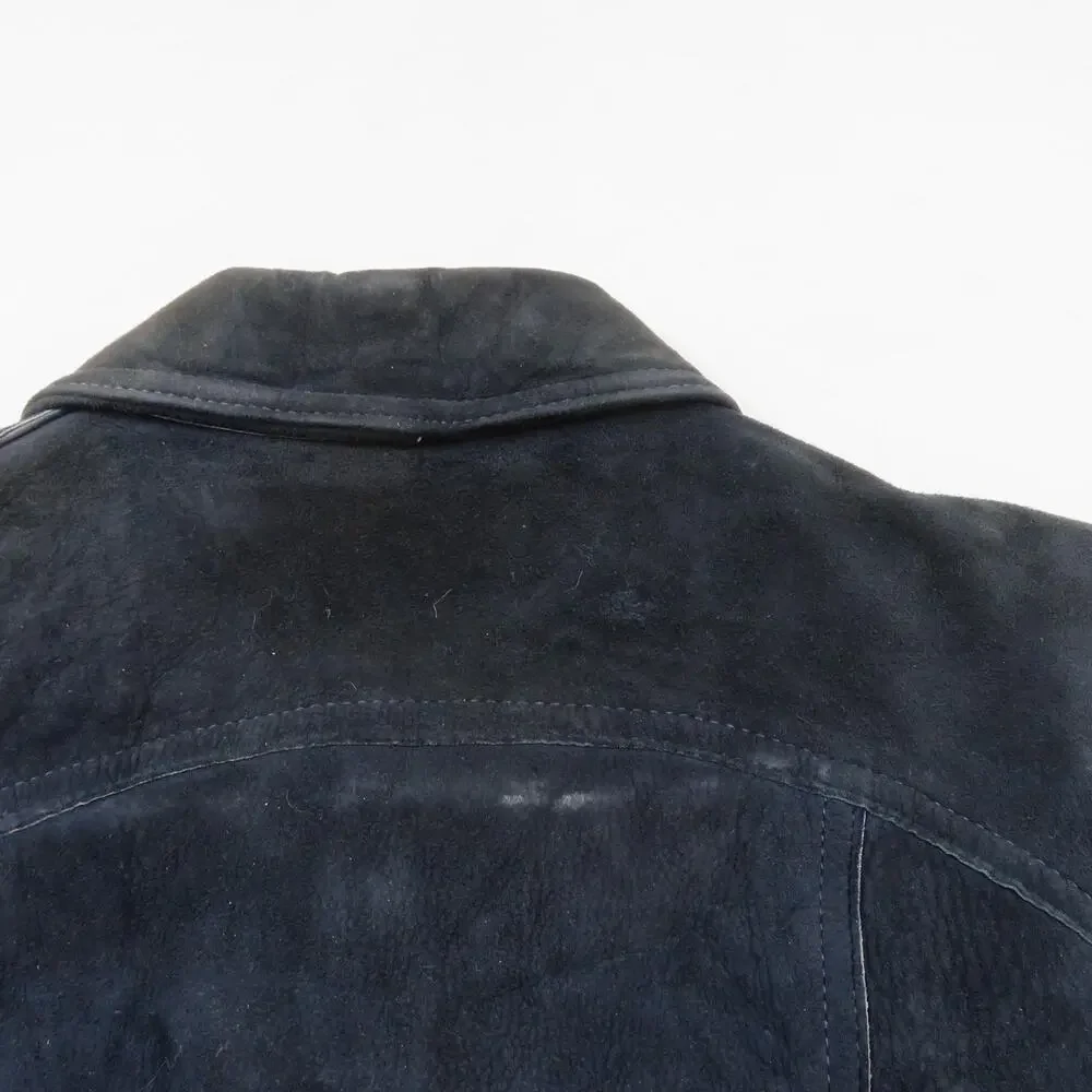 Zig-Zag of San Francisco Shirt Jacket Leather Suede Pearl Snap Sz XS-S? 1970s